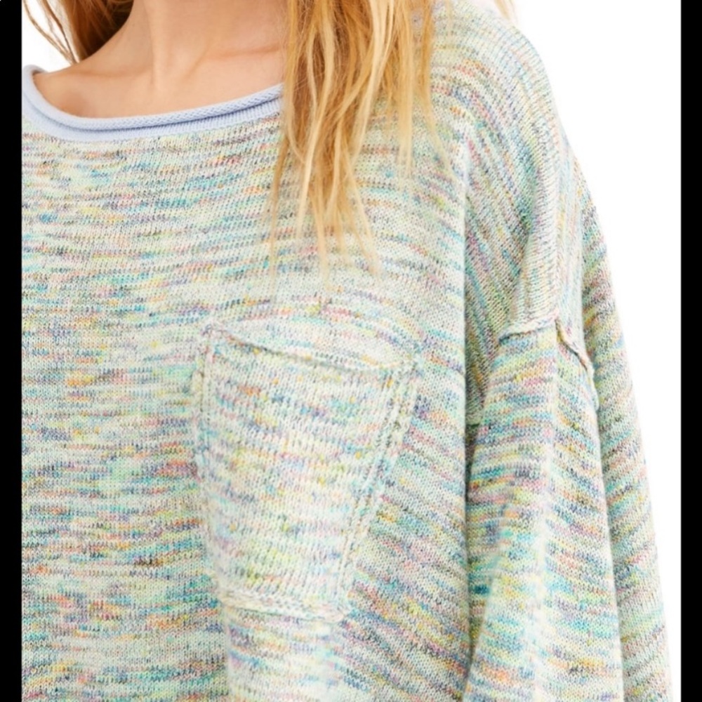 NWT Free People Prism Pullover Spacedye Sweater - Picture 2 of 16